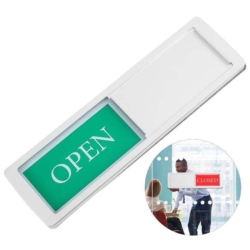 Privacy Improvement Magnetic OPEN Slide Sign Double Sided Durable ...
