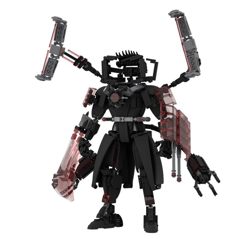 Đồ chơi nhà vệ sinh Skibidi và Titan TV Man Clock King 2.0 nâng cấp lắp ráp khối lắp ráp mô hình em bé