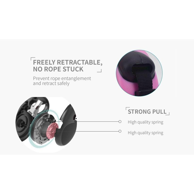 Product Introduction of New 3/5 M Retractable Dog Leash Telescopic Automatic Dog Tape Roulette Durable Puppy Walking Leads 16