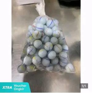 MAINAN JADUL 100 PICS KELERENG putih....