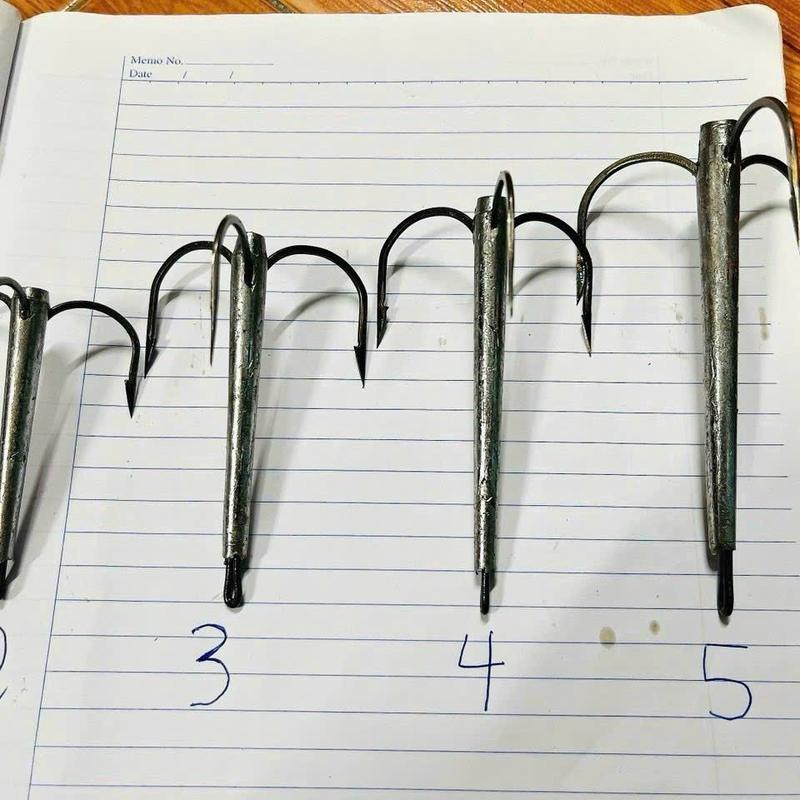 Lưỡi câu cá 3 tiêu e có size 2-3-4-5 0