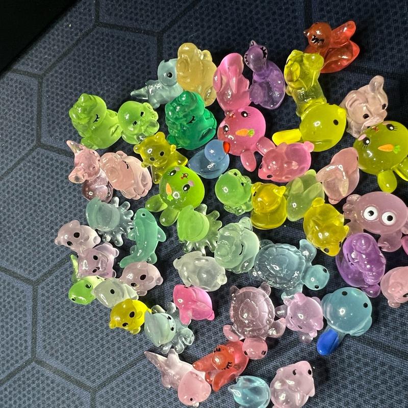 Sét 50 Túi mù mini 1cm dạ quang, túi kẹo bóc quà bí mật dạ quang, blind bag kẹo bóc quà test nhân phẩm cho bé 4