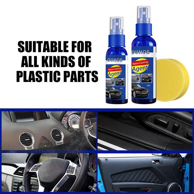 Product Introduction of Automotive Plastic Repair Coating Agent Automotive And Exterior Cleaning 30/100ml+sponge H4U4 27