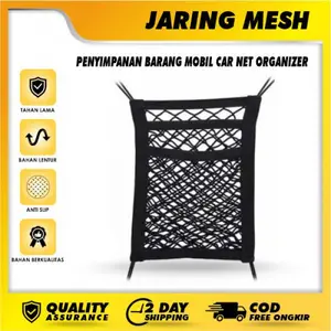 Jaring Mesh Penyimpanan Barang Mobil Car Net Organizer / Jaring Tengah