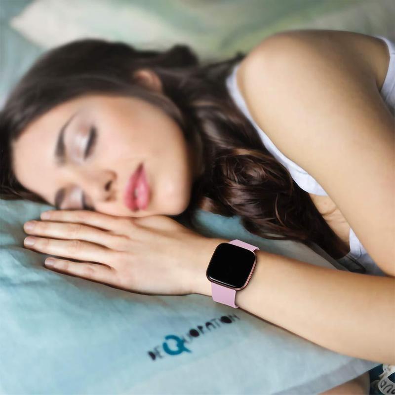 Product Introduction of Silicone Sport Replacement Watch Band for Women & Men, 1 Count Fashionable Watch Band Compatible with Versa Lite/Fitbit Versa 2/Versa, Smart Watch Accessories 3