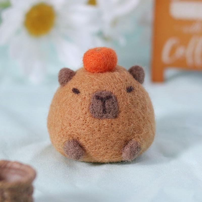 Product Introduction of Creative DIY Water Lazy Wool Felt Material Package Non-finished Animal Felting Kit Wool Felt Art Craft Wool Felt Gift Pendant Friends 8