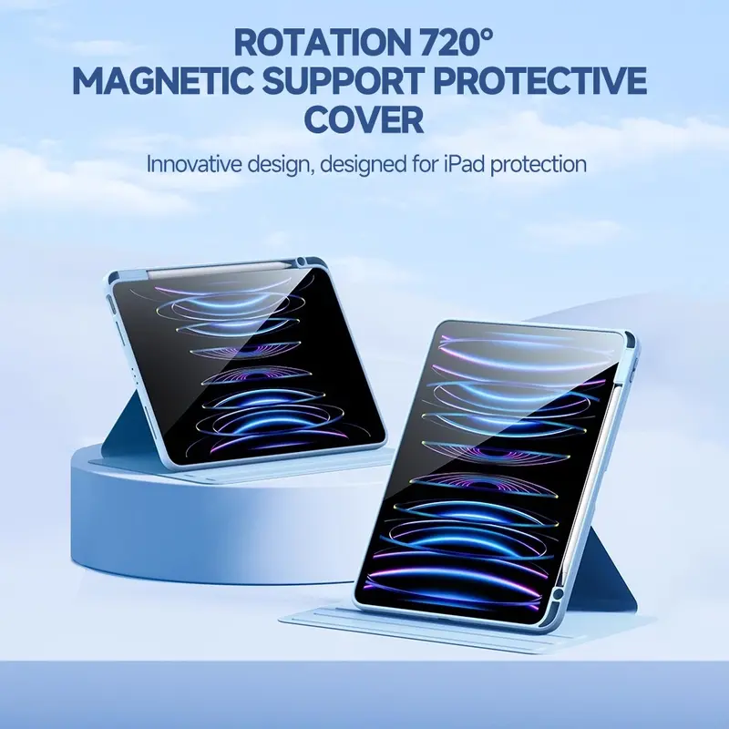 GOOJODOQ Casing For iPad Air5 Air4 10.9 magnetic 720° rotation iPad case For Mini6 8.3 2021 Pro11 2021 Gen7 Gen8 Gen9 10.2 8