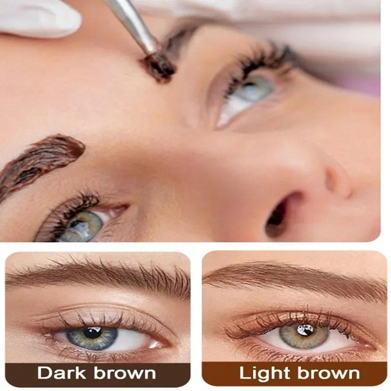 Product Introduction of 15 Minutes Professional Eyelash Hair Dye Easy Dye Gel Eyelash Set Fast Hair Dye Semi Natural Permanent Eyebrow Hair Dye 2024 Cream Makeup Cosmetic 7