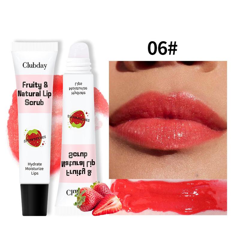 Product Introduction of Lip Makeup Fruit Flavor Lip Gloss Lipstick Moisturizing Hose Exfoliating Skin Moisturizing Lip Facial Scrub 11