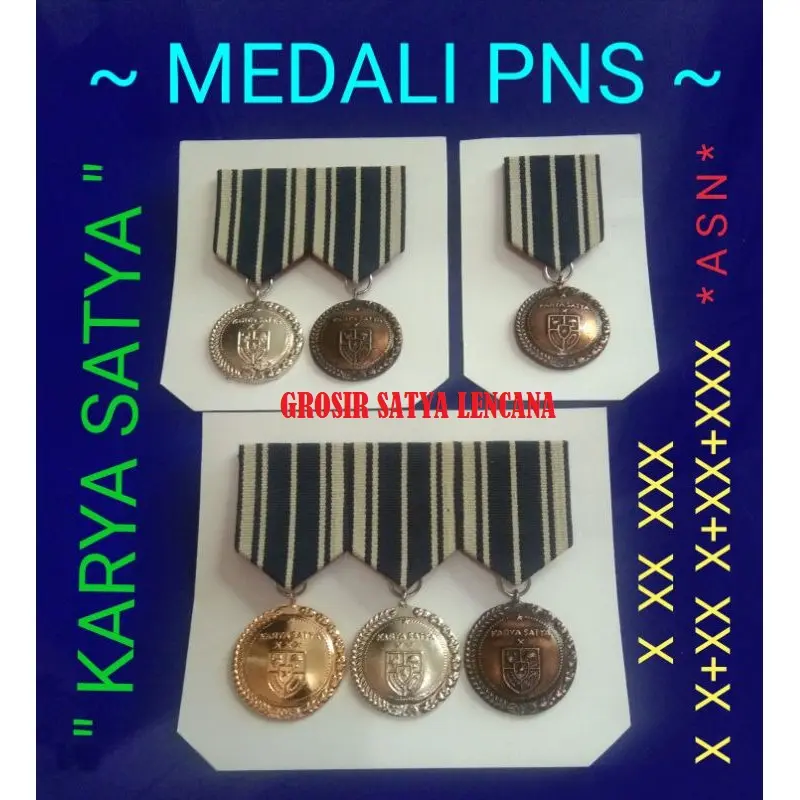 Medali PNS 10 20 30 Tahun - Satya Lencana