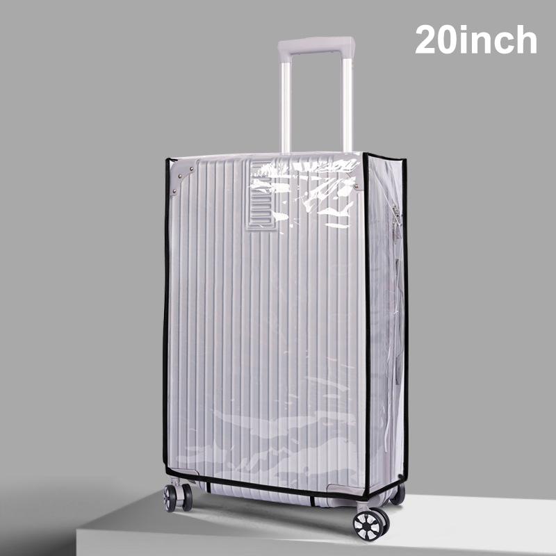 Product Introduction of Full Transparent Luggage Protector Cover Thicken Suitcase Protector Cover PVC Suitcase Cover Rolling Luggage Cover 48