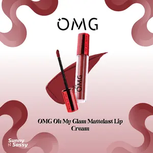 OMG OH MY GLAM Lip Series | Mattelast Lip Cream 2.9 g | Lip Tint | Lipstick Gloss Lipstik Lipcream ..