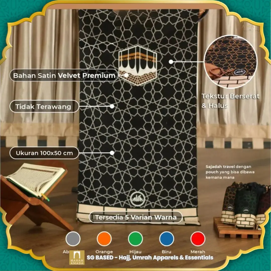 Travel Sejadah Set with Tasbih