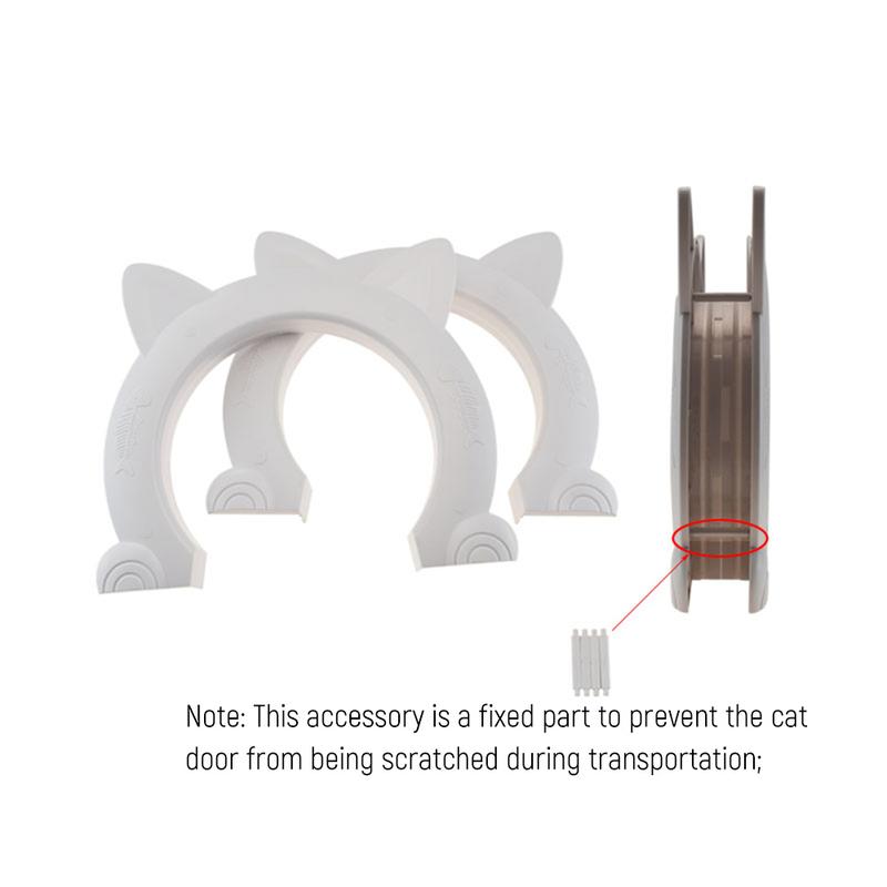 Product Introduction of Cat Door Dog Hole Access Direction Controllable Toy For Pet Training Dog Cats Kitten ABS Plastic Small Pet Gate Door Kit Cat Dog 4
