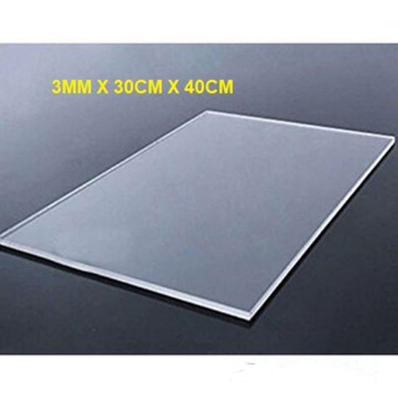 3mm 30x40cm Tấm nhựa mica cứng trong suốt làm hồ cá, hộp kính, đồ chơi, trang trí, cắt theo yêu cầu