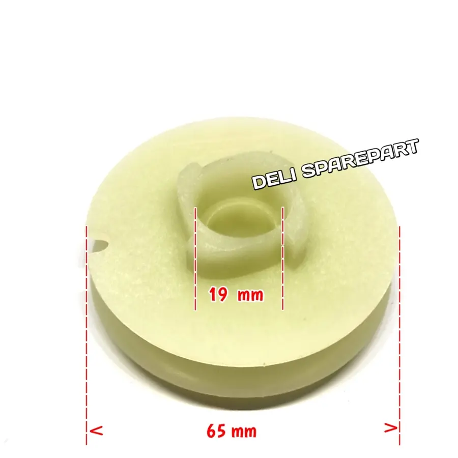 DRUM WHEEL PULLY PULI POLI STARTER TARIKAN ENGKOL MESIN CHAIN SAW SENSO SINSO MINI 5200 5500 1PER 4 KAKI Sparepart