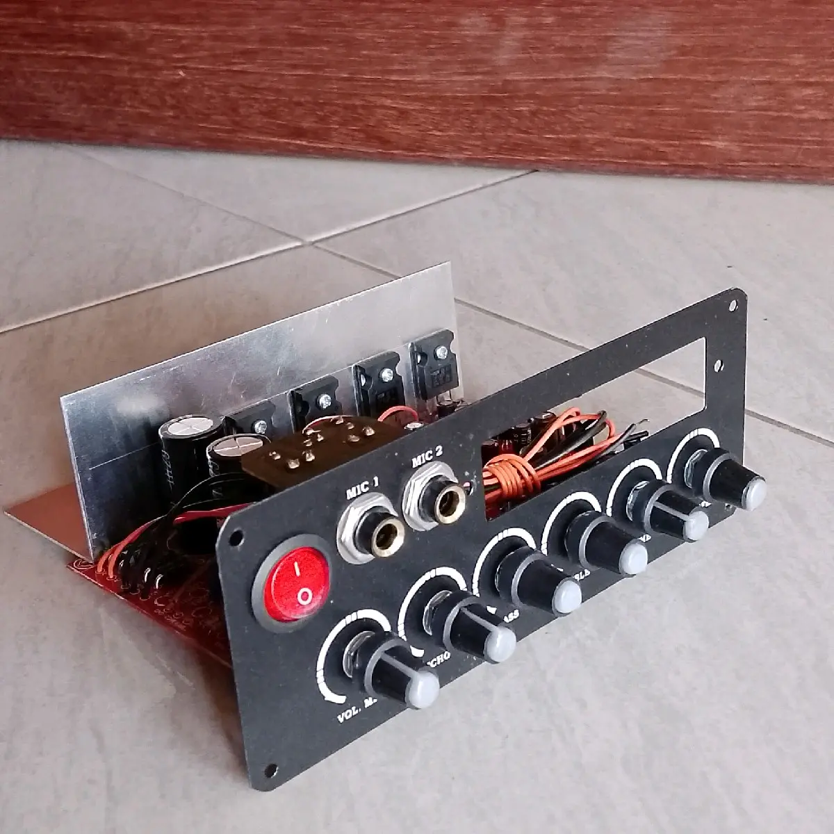 Kit amplifier aktif speaker stereo subwofer tip 3955 3055 lengkap preamp mic echo Amplifier Rumah