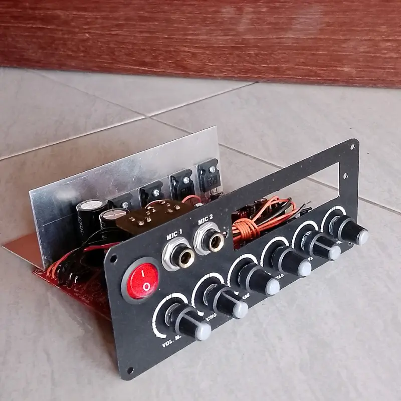 Kit amplifier aktif speaker stereo subwofer tip 3955 3055 lengkap preamp mic echo Amplifier Rumah 0