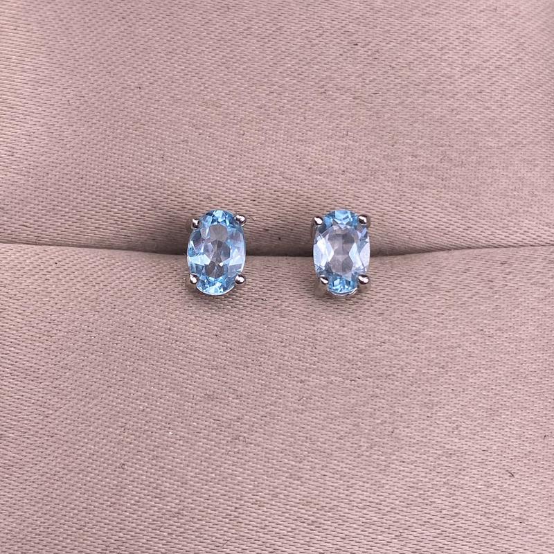Product Introduction of Amethyst Garnet Citrine Blue Topaz Peridot Earrings S925 Silver Inlaid Classic Women's Earrings 13