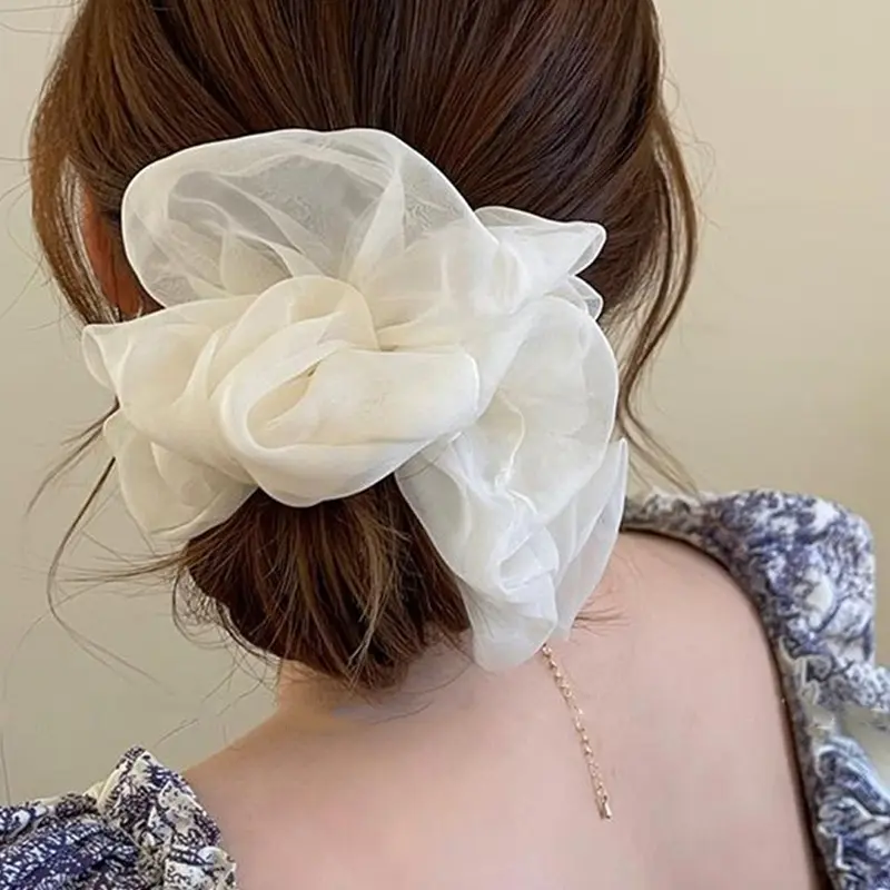Scrunchie Voan, Phong Cách Ngọt Ngào Và Nhẹ Nhàng, Dây Buộc Tóc Thanh Lịch Và Dễ Phối Đồ Dây Buộc Tóc, Phong Cách Công Chúa Thanh Lịch Kiểu Pháp, Phụ Kiện Tóc Nữ Women 1