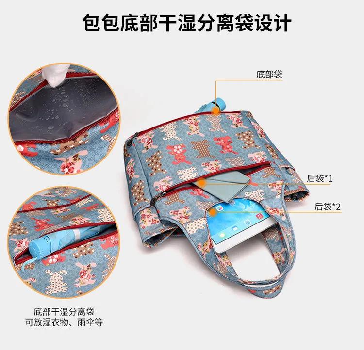 Product Introduction of กระเป๋าโท้ท มาใหม่ ผ้าไนลอนกันน้ำ กระเป๋าผู้หญิง กระเป๋าสะพายไหล่ ทันสมัย มัลติฟังก์ชั่น ความจุมาก เหมาะสำหรับแม่ 16