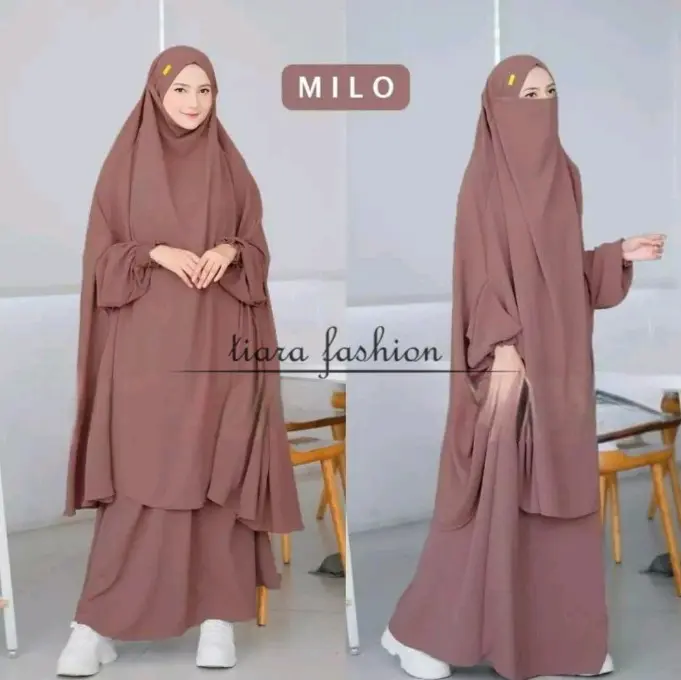 one set french khimar tangan cadar inara 6