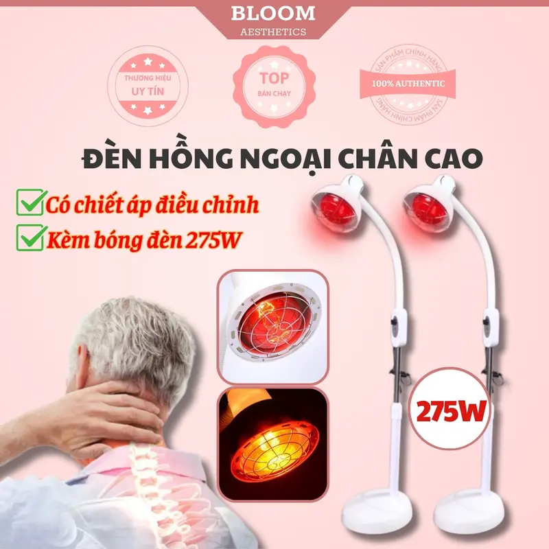 Đèn hồng ngoại chân cao dùng trong spa | Đèn hồng ngoại trị liệu 0