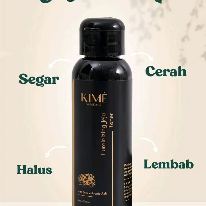 Luminizing Jeju Toner by Kime skincare Mencerahkan Wajah Untuk membersihkan Kotoran Kusam dan Kosmetik 2