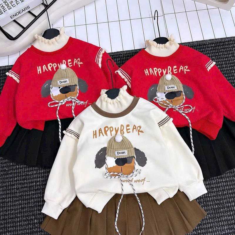 Set bộ váy áo nỉ cổ bèo mũ len nổi chất đẹp cv dạ