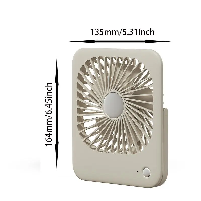 OENBATOM Portable USB Rechargeable Desktop Fan, 4-speed Speed Fan, Strong Airflow Fan for Office, Outdoor Travel, Camping, Gym 1
