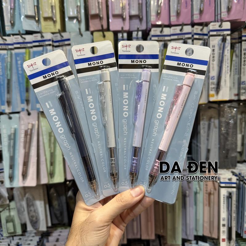 DA ĐEN Bút Chì 0.5 Tombow Mono Graph BST 10 Năm Màu Matte 2024