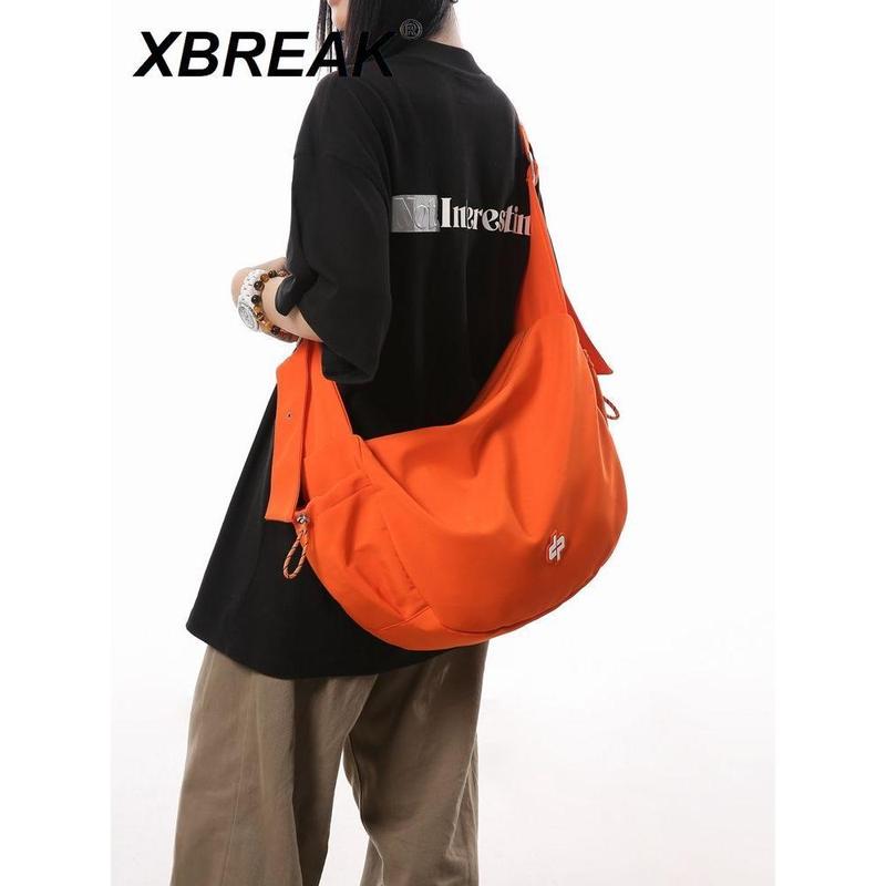 Chéo Thể Thao, XBREAK, Phong Cách Hoa Và Trẻ Trung, Unisex,  Du Lịch,   Một Bên Vai,  Bánh Bao, Ba Lô Nữ sicho túi đeo dây bản Hộp Họa Tiết Nâu Có Kẹp Nách Dép Tăng Chiều Xách