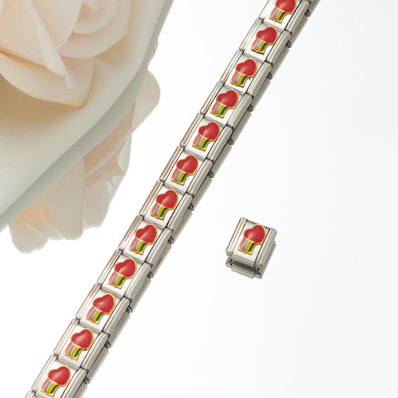 Product Introduction of Modular Bracelet Titanium Oil Drop DIY Custom Fit Unisex 4