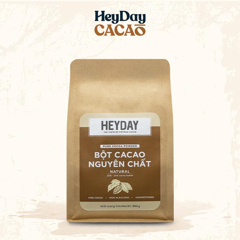 Bột Cacao Nguyên Chất - Dòng Natural, Không Kiềm Hóa - Túi 500g