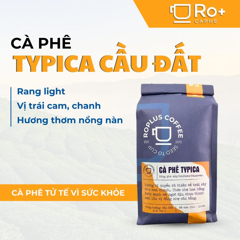 Cà Phê Typica Cầu Đất Roplus Nguyên Chất Rang Mộc - Pha Phin, Pha Máy, Pour Over, Moka Pot, Cold Brew Ủ Lạnh Coffee cafe nguyen chat 250g/500g/1kg arabica  coffee
