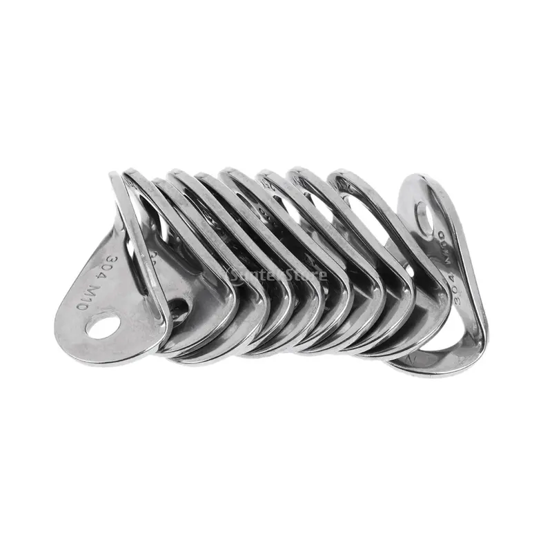 10 Pieces Rock Climbing Anchor Bolt Hanger M10 for Rappelling Outdoor Spor 0