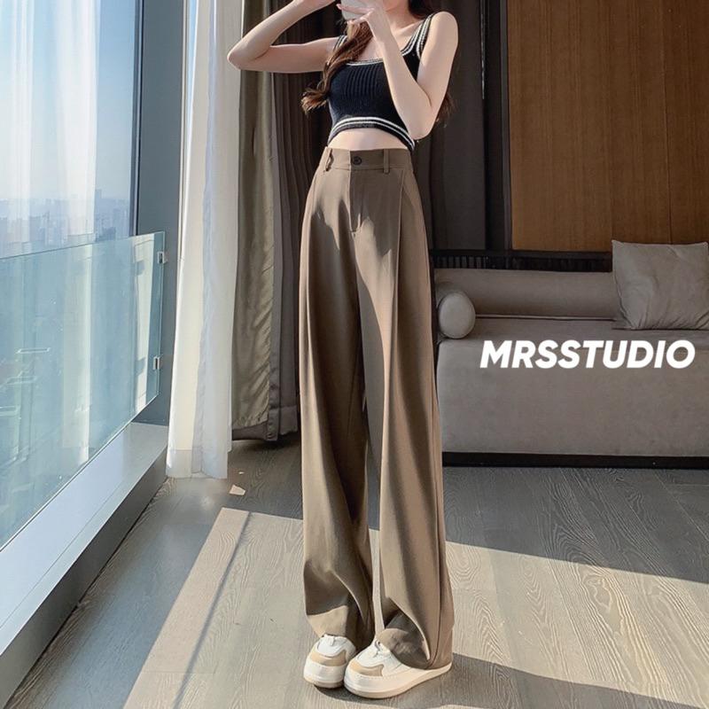 Quần ống rộng 1 ly MRS tôn dáng che bụng cạp cao MRQ045G Nữ Ong