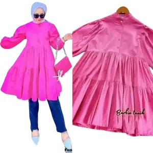 Barbie Tunik Rayon Twill Premium Atasan Terbaru Murah Meriah Modern MemothBoutique Busana  Muslim Terbaik