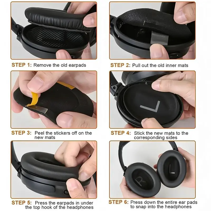 Replacement Earpads for Bose Quiet Comfort 35 & Quiet Comfort 35 II Headphones, 1 Pair Soft Ear Cushions, Headphone Accessories 4