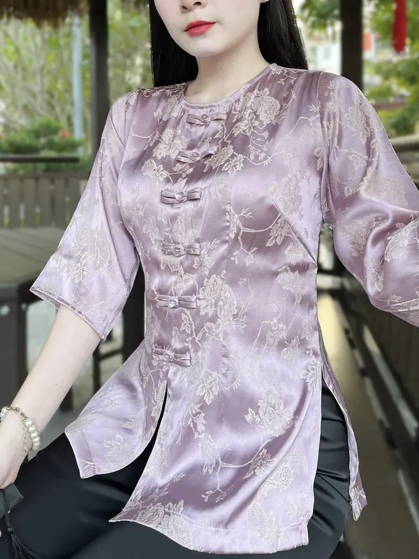 Pháp Phục đi chùa - lụa tằm hoa và tằm chùa 7