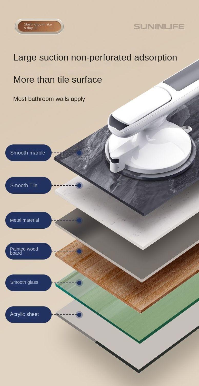 Product Introduction of Bathroom Grab Bar, Anti-Slip Shower Rail, No-Drill Suction Cup Anti-Fall Handle 9