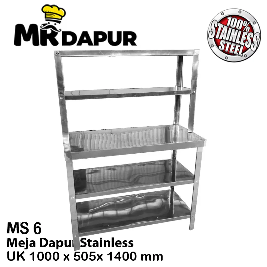 MEJA DAPUR SUSUN STAINLESS KOKOH MRDAPUR MS6 ORIGINAL