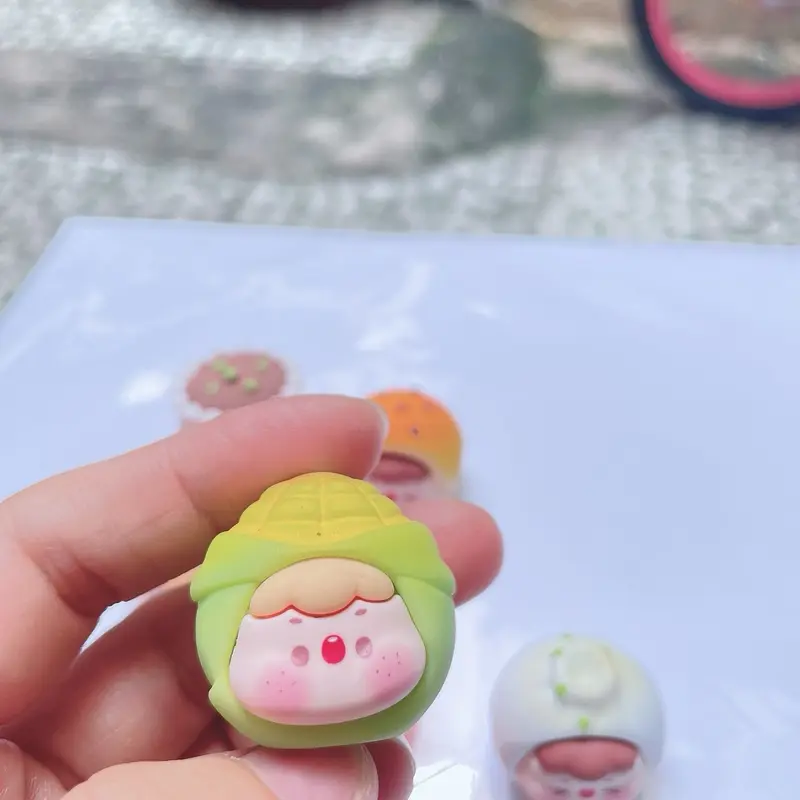 ￼Túi mù bé bánh bao size 2.5cm biểu cảm siêu dễ thương DIY Mô Hình Đồ Chơi Toy Voi 5