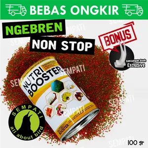 SEMPATI Nutri Booster Dorodod Edan Premium Kaleng Seal Pakan Harian Burung Pleci Nutribooster Voer Pur Pleci Gacor Ngebren Daily Bird Food With Vegetables