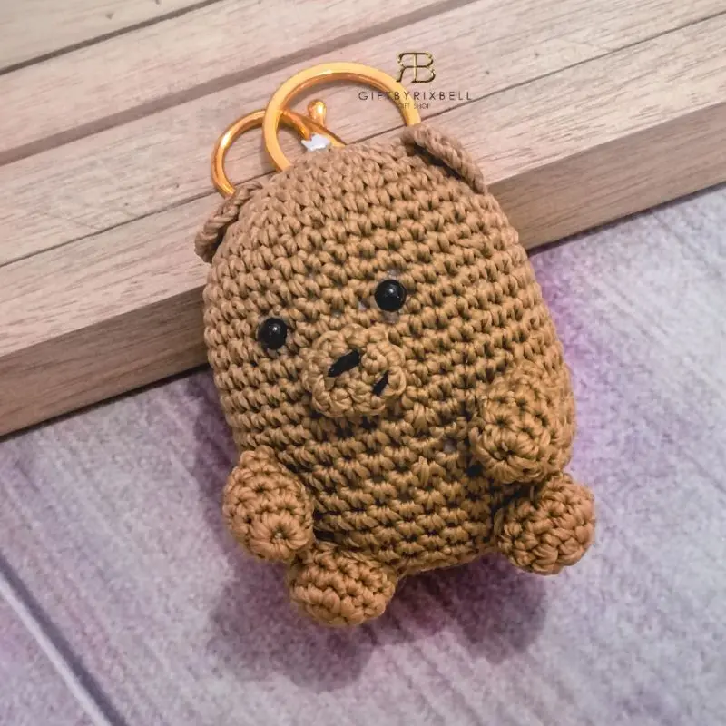RB We Bare Bears Series Keychain (Gantungan Kunci Boneka Miniso, Boneka Crochet, Souvenir Ultah) 2