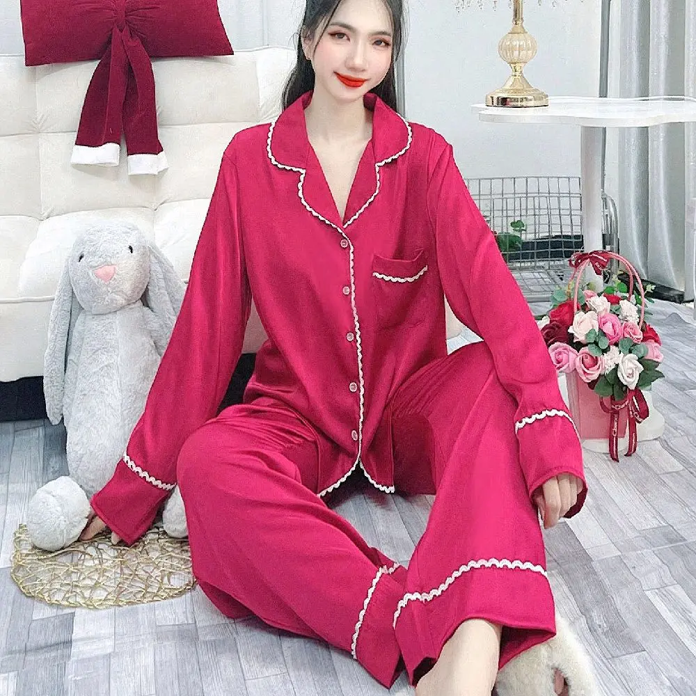 ĐỒ BỘ MẶC NHÀ Pijama DÀI LỤA LATIN [ FREESIZE 40-58KG]