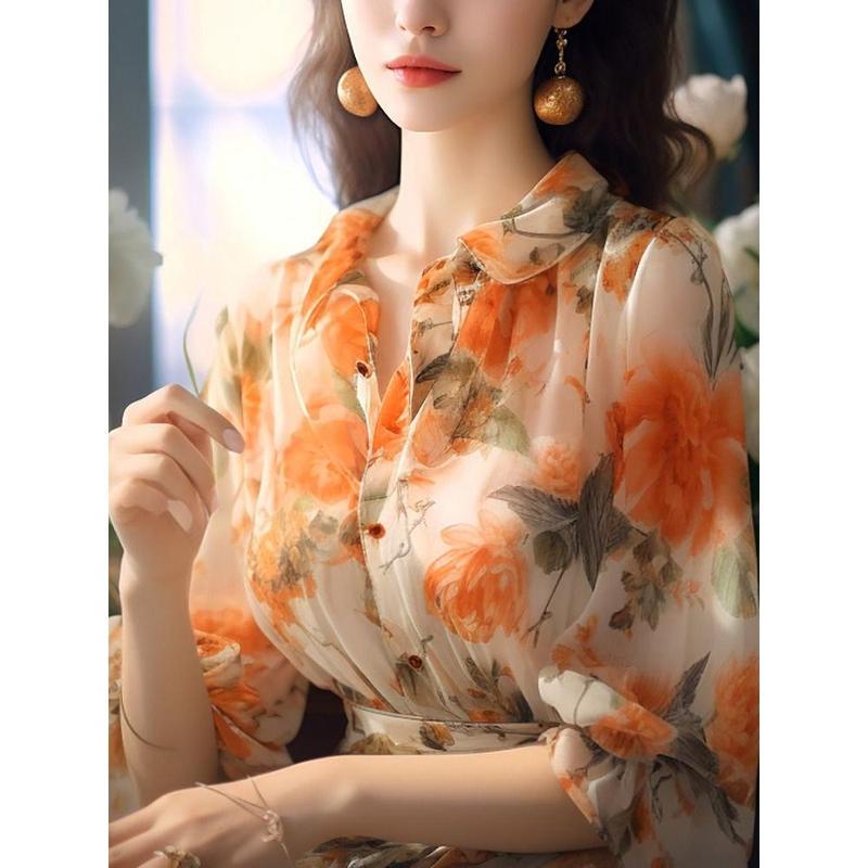 Áo Cánh Voan, Thanh Lịch Và Mềm Mại, Cao Cấp, Thích Hợp Cho Phụ Nữ, Thời Trang Mới, Thiết Kế Xinh Xắn, Áo Sơ Mi Nhỏ, Giá Cả Phải Chăng, Hoàn Hảo Cho Mùa Hè Năm 2025 1