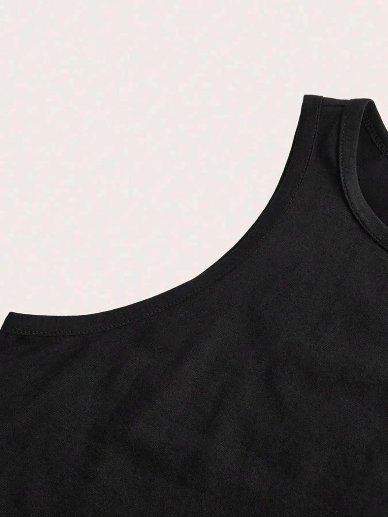 Product Introduction of Men's French Flag Print Tank Top, Regular Fit Casual Sporty Sleeveless Top for Summer, Men's Clothes for Daily Wear, Vest 4