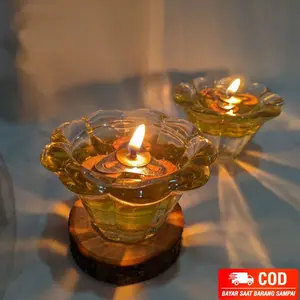 Lilin apung Lilin Cafe Resto Lilin hias Minyak Pelita Tealight Candle Lilin Minyak Model Bunga