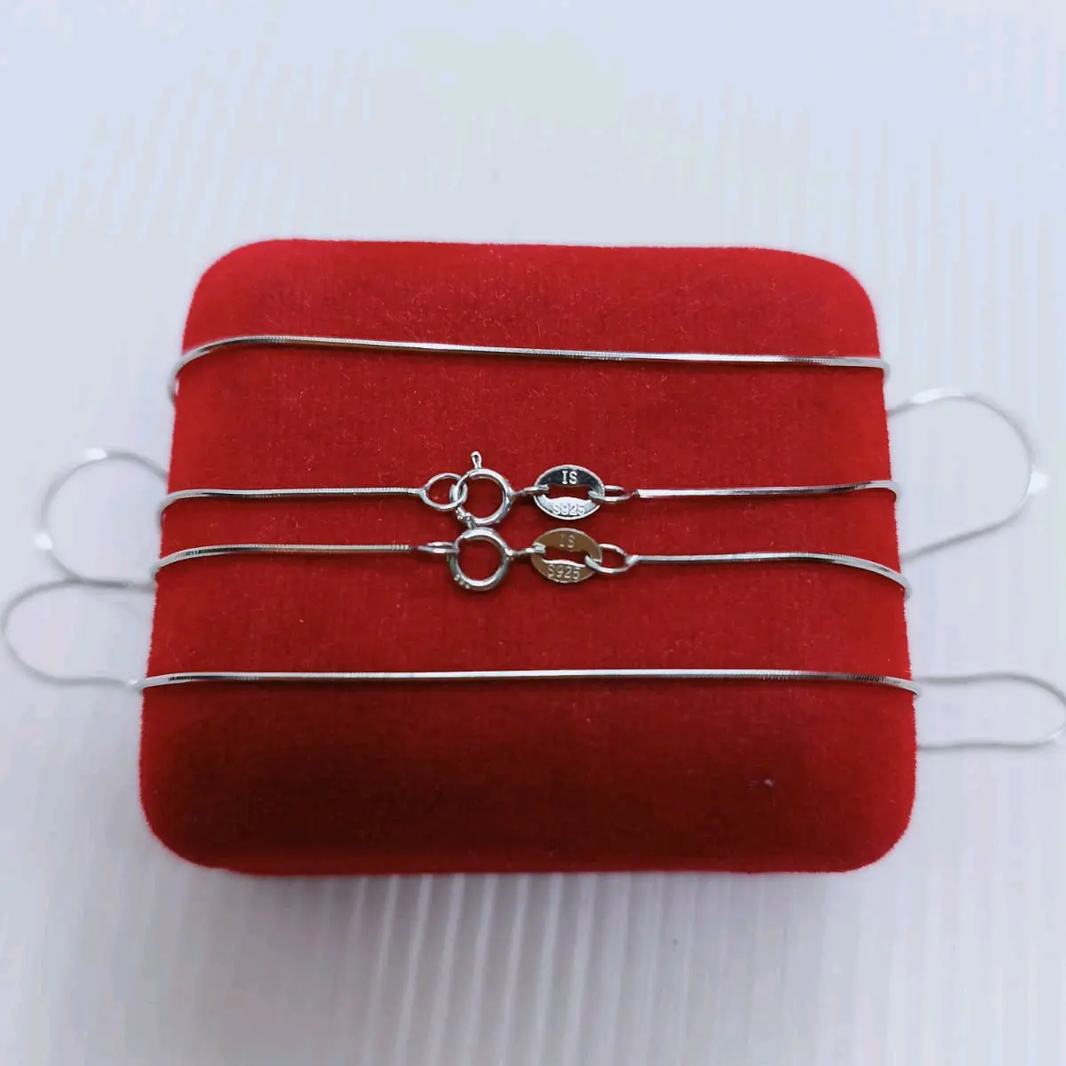 Kalung kasandra bulat 45cm/perak asli 925 lapis mas anti karat